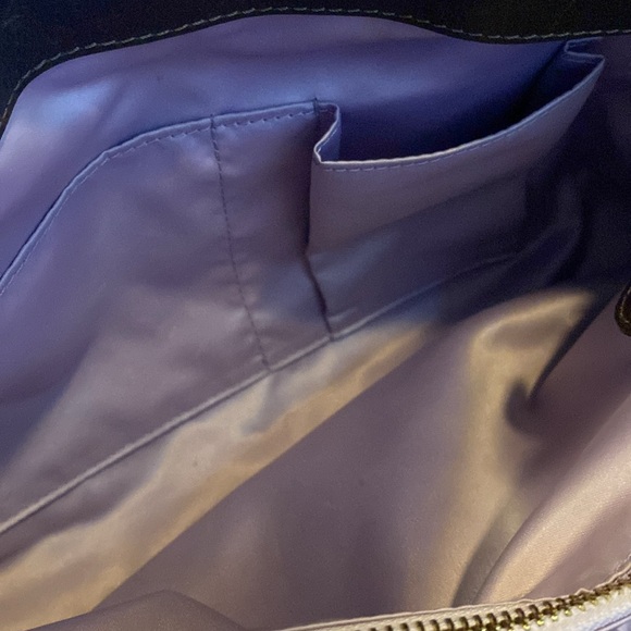 VTG Coach brown soft leather hobo shoulder bag with a lilac satin lining - Picture 10 of 10